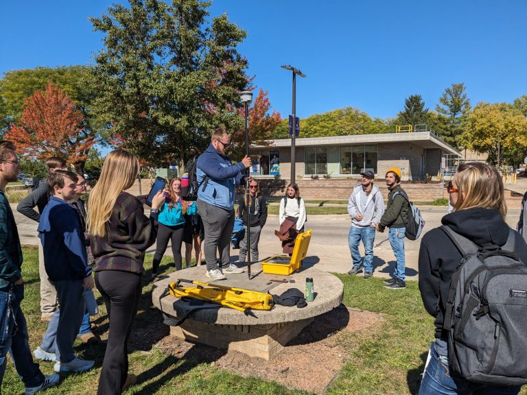 GPS practice on campus