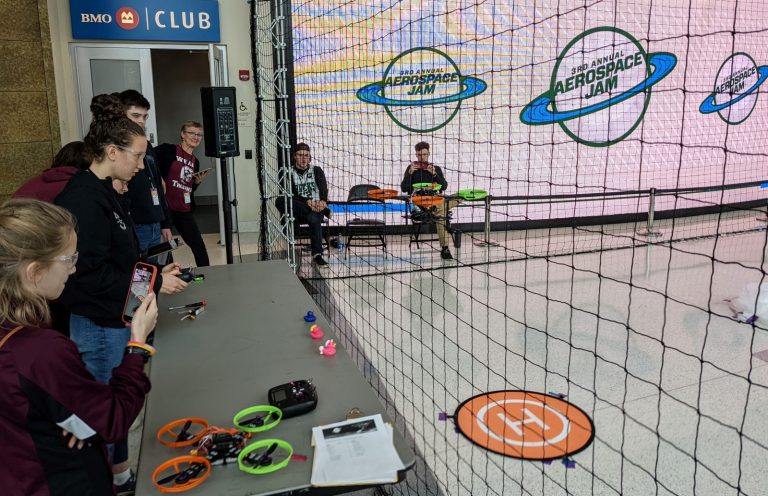 WSGC drone competition at Fiserv Forum